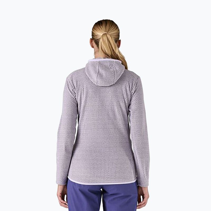 Női Patagonia R1 Air Full-Zip trekking melegítő pulóver foxglove lila 3