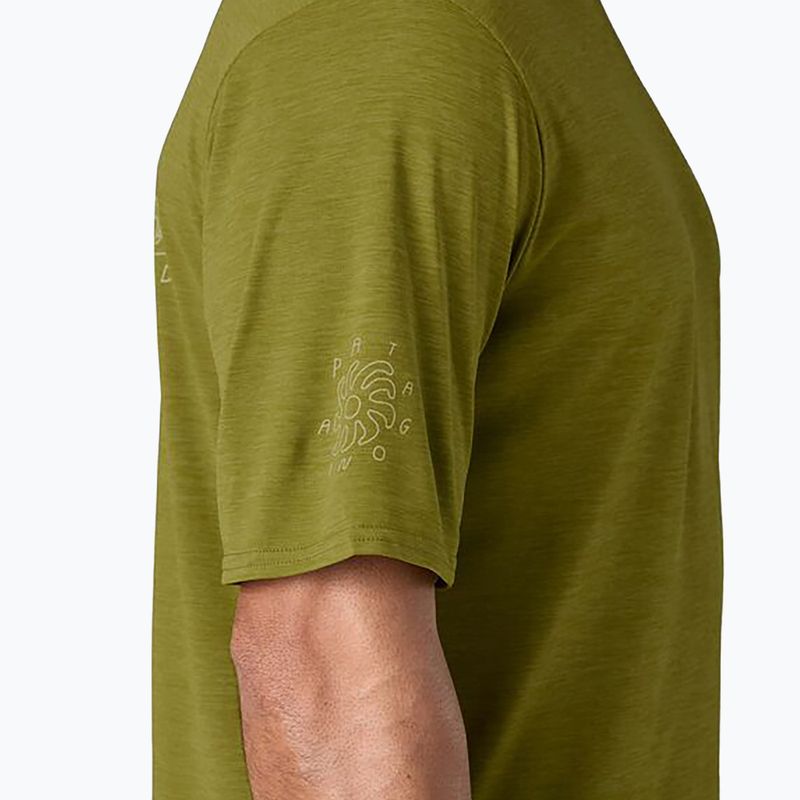 Férfi Patagonia Cap Cool Daily Graphic Shirt Lands wind runner/graze green x-dye x-dye 4
