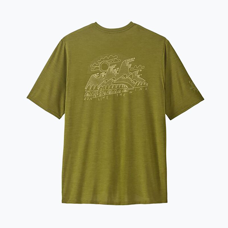 Férfi Patagonia Cap Cool Daily Graphic Shirt Lands wind runner/graze green x-dye x-dye 6