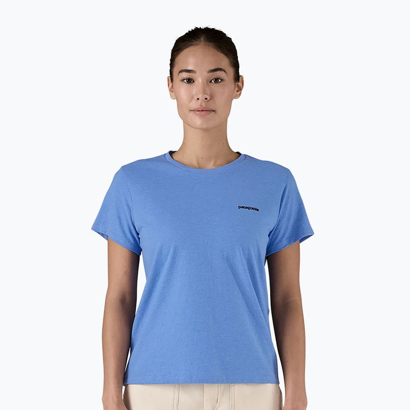 Női Patagonia P-6 Logo Responsibili-Tee bőséges kék 7