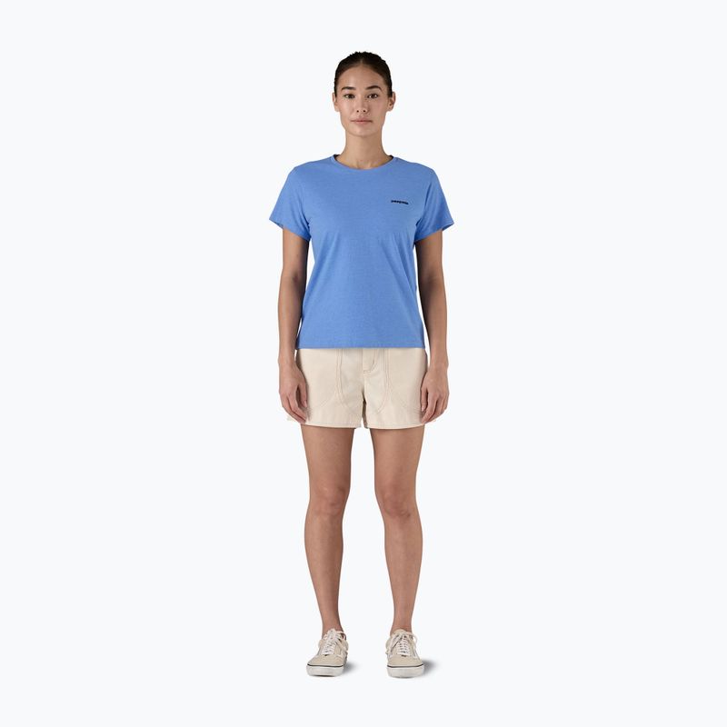 Női Patagonia P-6 Logo Responsibili-Tee bőséges kék 8