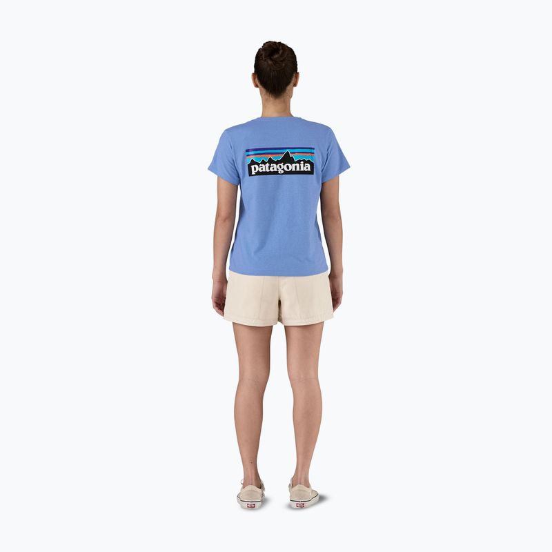 Női Patagonia P-6 Logo Responsibili-Tee bőséges kék 9