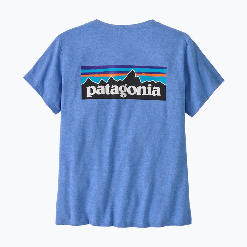 Női Patagonia P-6 Logo Responsibili-Tee bőséges kék 5