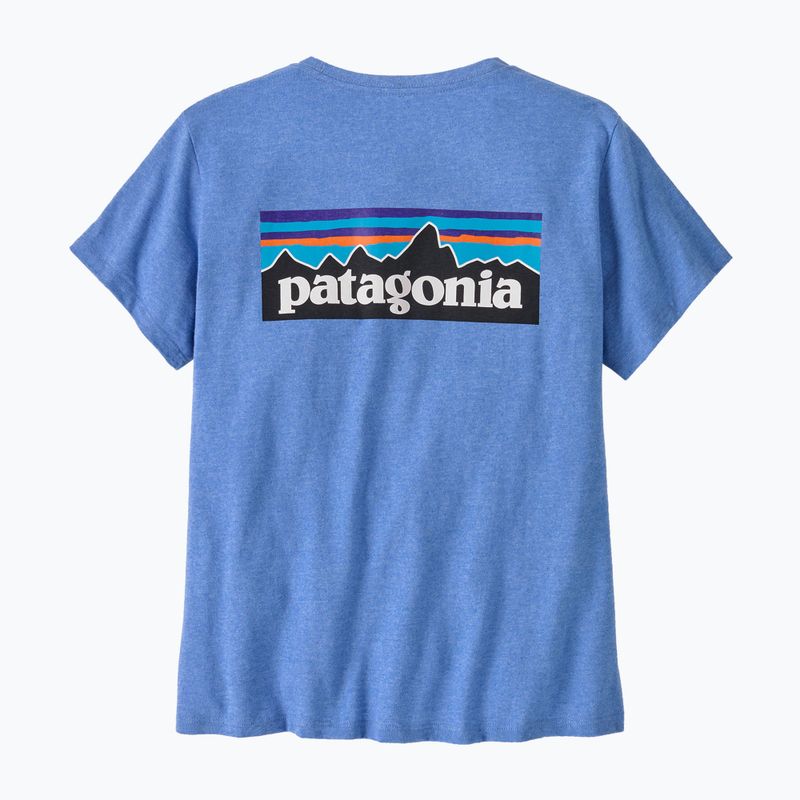 Női Patagonia P-6 Logo Responsibili-Tee bőséges kék 11