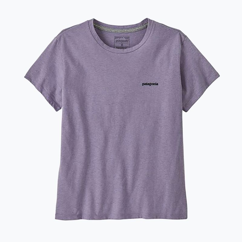Női Patagonia P-6 Logo Responsibili-Tee beton lila póló P-6 Logo Responsibili-Tee beton lila póló