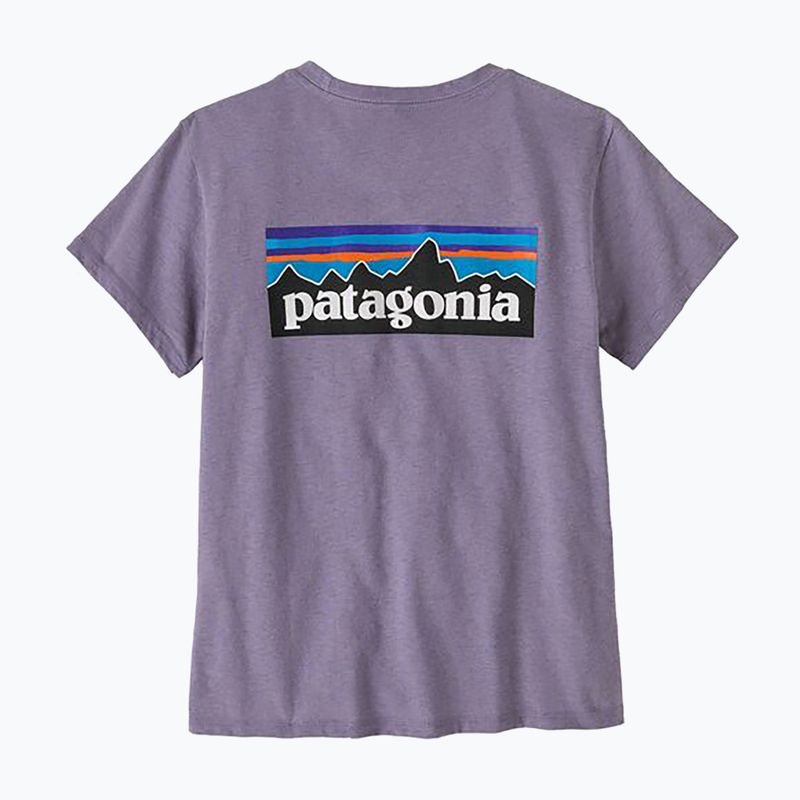 Női Patagonia P-6 Logo Responsibili-Tee beton lila póló P-6 Logo Responsibili-Tee beton lila póló 2