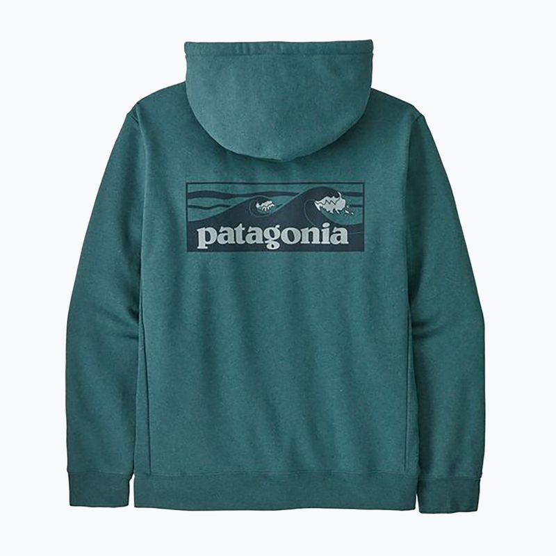 Patagonia Boardshort Logo Uprisal Hoody wetland kék melegítőfelső 4