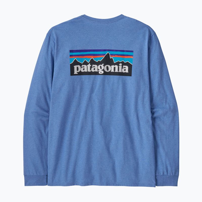 Férfi Patagonia P-6 Logo Responsibili Longsleeve bő kék 4