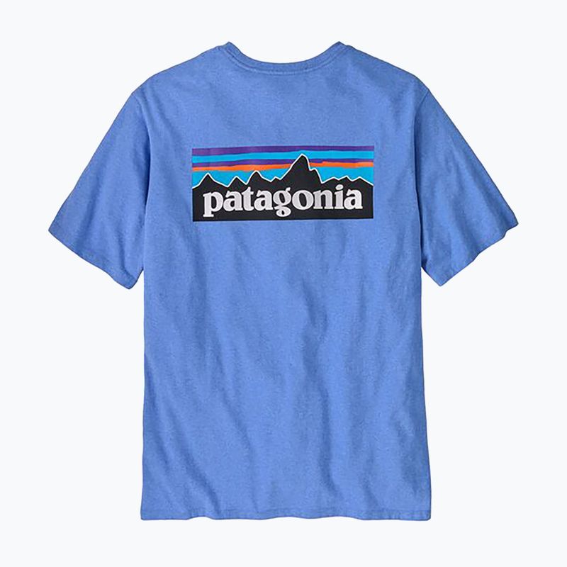 Férfi Patagonia P-6 Logo Responsibili-Tee bőséges kék 4