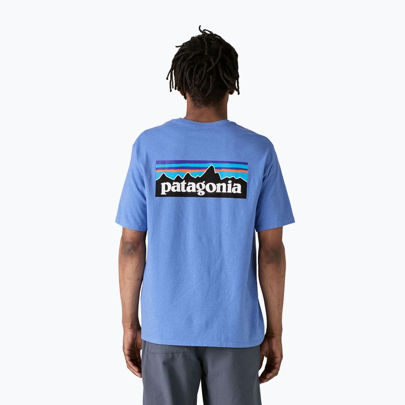 Férfi Patagonia P-6 Logo Responsibili-Tee bőséges kék 2
