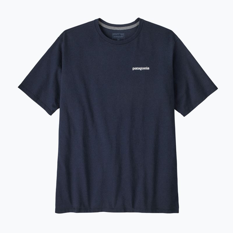 Férfi Patagonia P-6 Logo Responsibili-Tee új tengerészkék póló 3