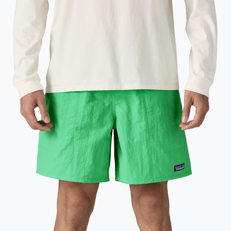 Patagonia férfi rövidnadrág Baggies Longs 7" aloe zöld 3