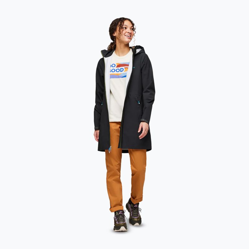 Cotopaxi Cielo Rain Trench fekete női esőkabát 2