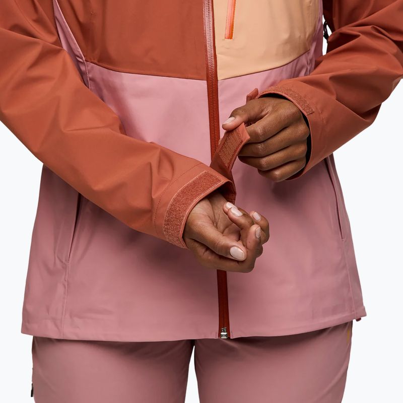 Cotopaxi Impermeo 3L Hooded Shell fakó tégla/rózsaszín női esőkabát 7
