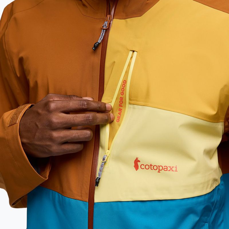 Férfi Cotopaxi Impermeo 3L kapucnis Shell sienna/lake esőkabát 11
