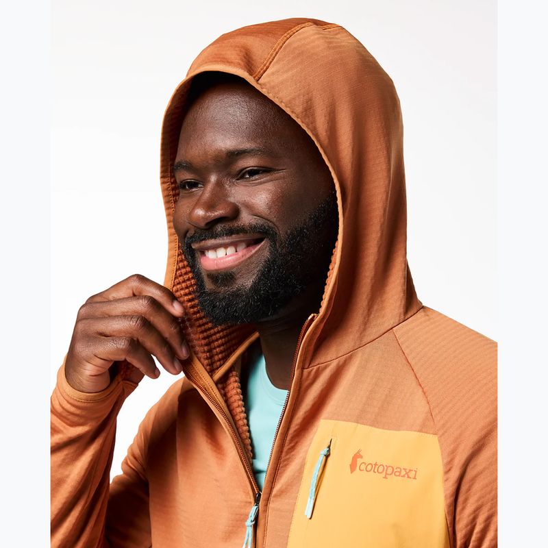 Férfi trekking pulóver  Cotopaxi Otero Fleece Full-Zip Hooded whiskey 5