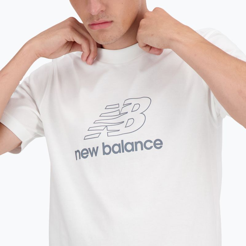 Férfi póló New Balance Graphic V Flying white 4