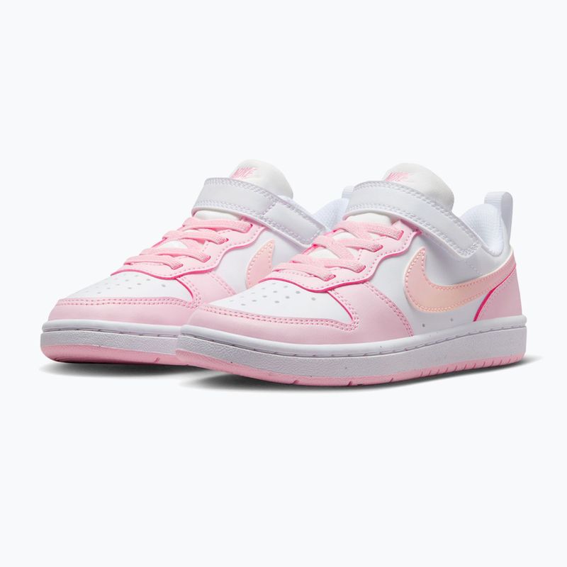 Gyerekcipők Nike Court Borough Low Recraft white/pink foam 3