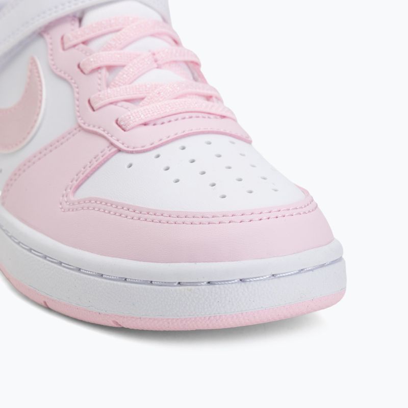 Gyerekcipők Nike Court Borough Low Recraft white/pink foam 7