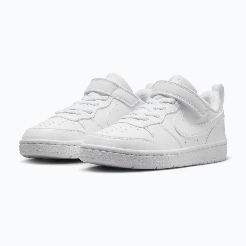 Gyerekcipők Nike Court Borough Low Recraft white/white/white 3