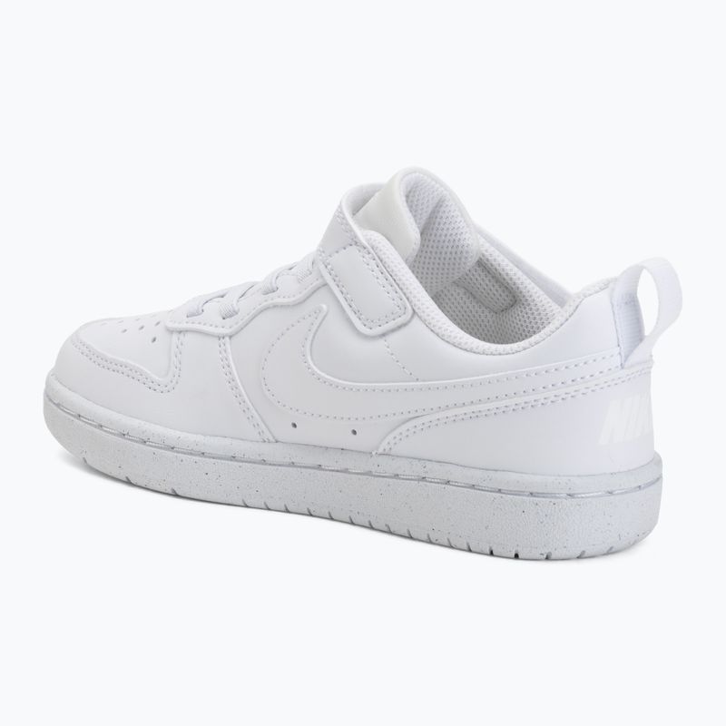 Gyerekcipők Nike Court Borough Low Recraft white/white/white 3