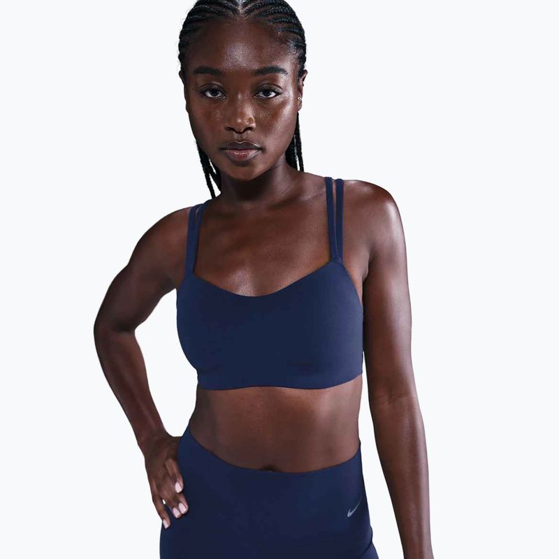Sportmelltartó Nike Zenvy Strappy midnight navy/white