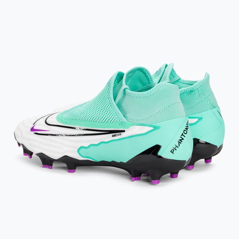 Férfi futballcipő Nike Phantom GX Pro DF FG hipertürkiz/fekete/fehér/fukszia álom 3
