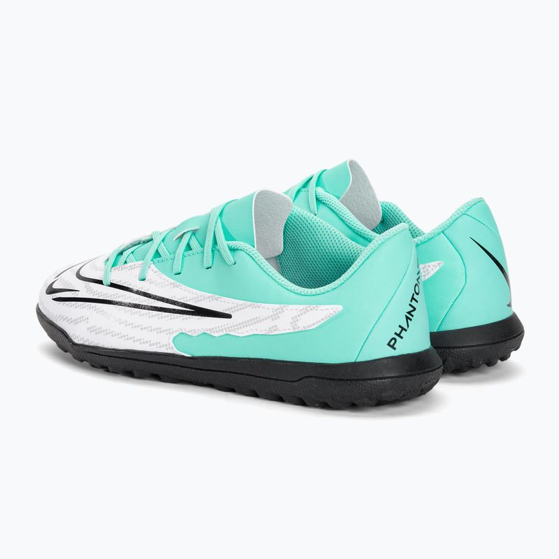 Gyermek focicipő Nike JR Phantom GX Club TF hyper turquoise/fuchsia dream/white/black 3