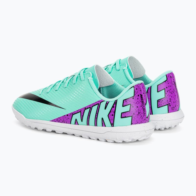 Gyermek focicipő Nike Jr Mercurial Vapor 15 Club TF hyper turquoise/black/ white/fuchsia dream 3