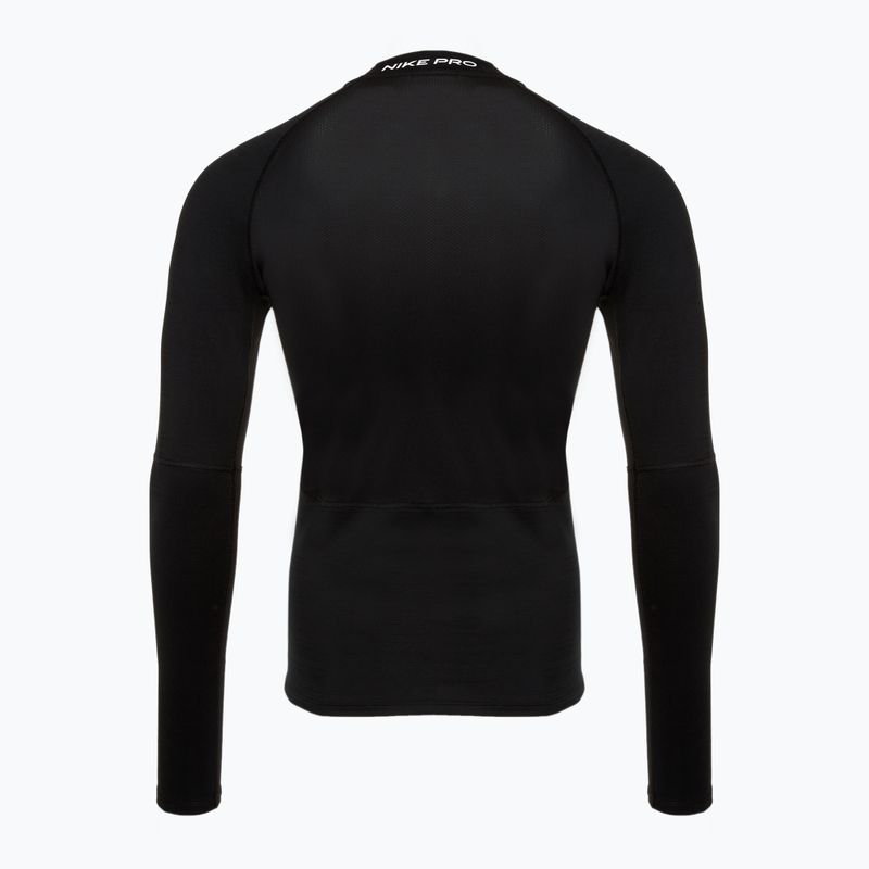 Férfi hosszú ujjú edzőfelső Nike Pro Dri-Fit Warm black/white 2