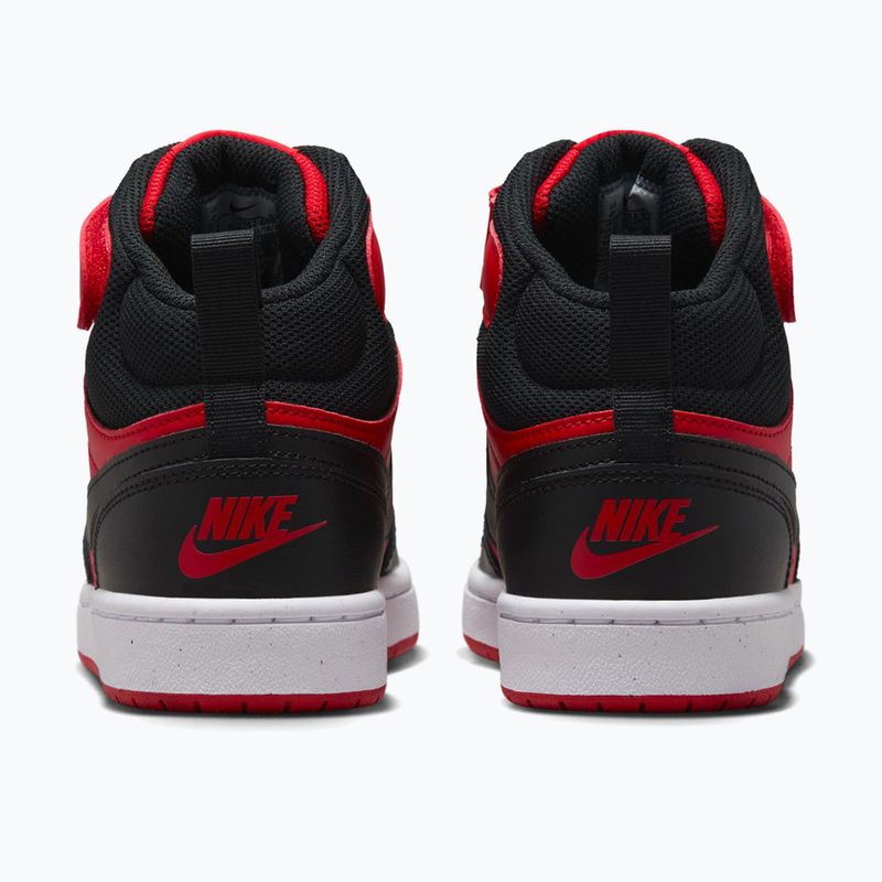 Gyerekcipők Nike Court Borough Mid 2 university red/white/black 4