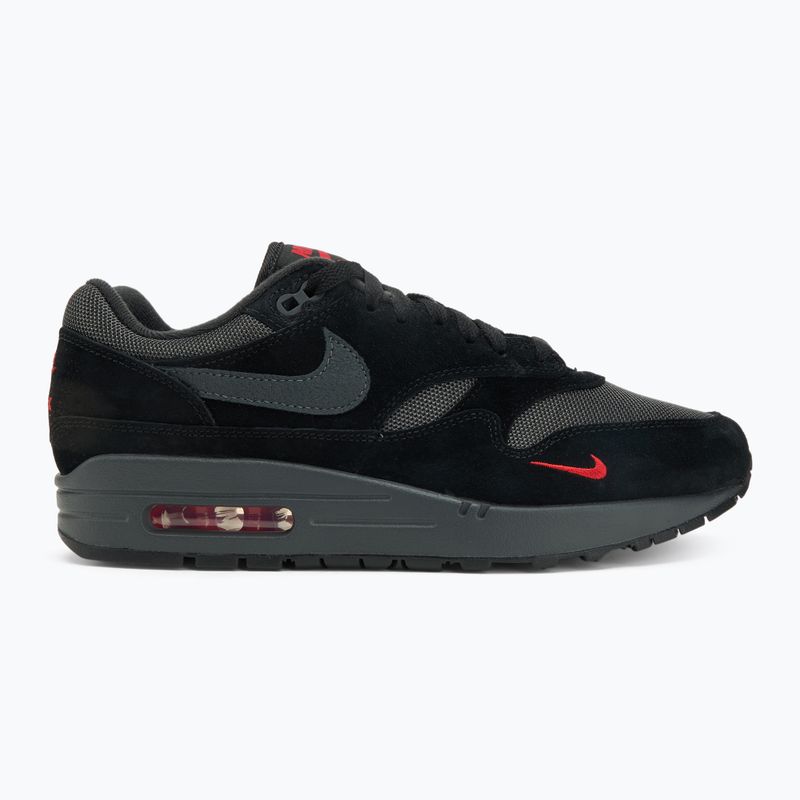Férfi Nike Air Max 1 cipő black/university red/anthracite 2