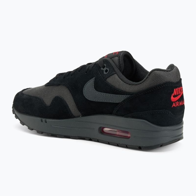 Férfi Nike Air Max 1 cipő black/university red/anthracite 3