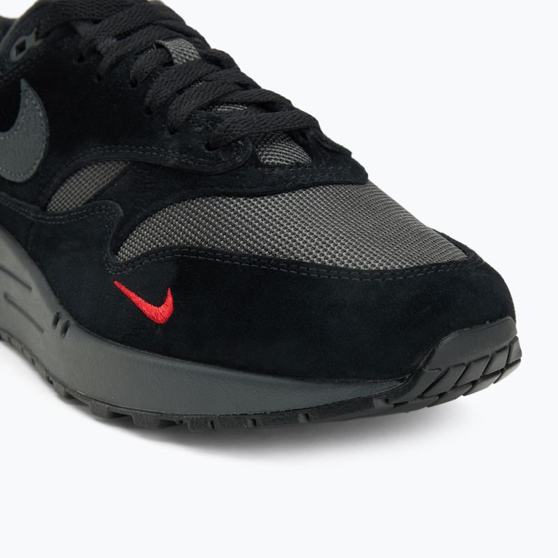Férfi Nike Air Max 1 cipő black/university red/anthracite 7