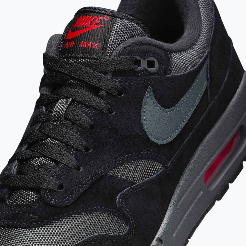 Férfi Nike Air Max 1 cipő black/university red/anthracite 8