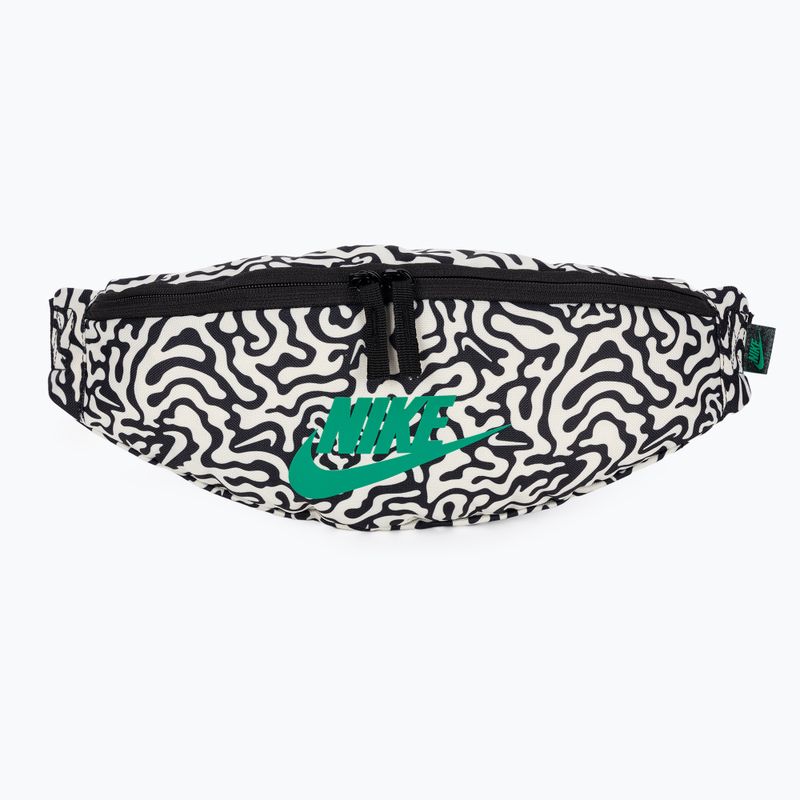 Nike Heritage Waistpack 3 l fekete/kókusztej/stadion zöld vesetáska