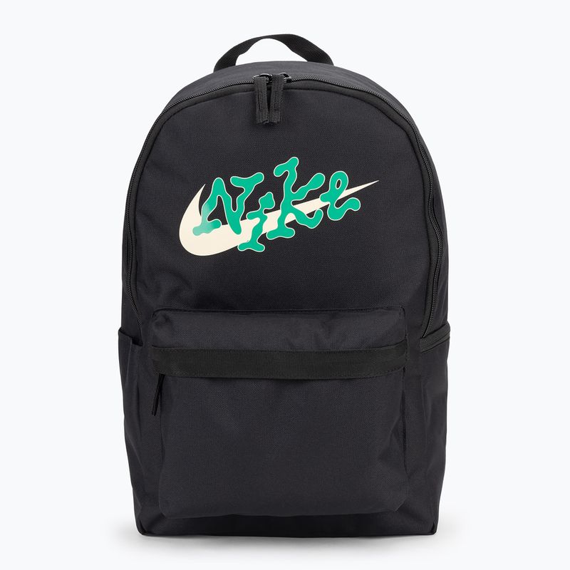 Nike Heritage 25 l fekete/stadion zöld hátizsák