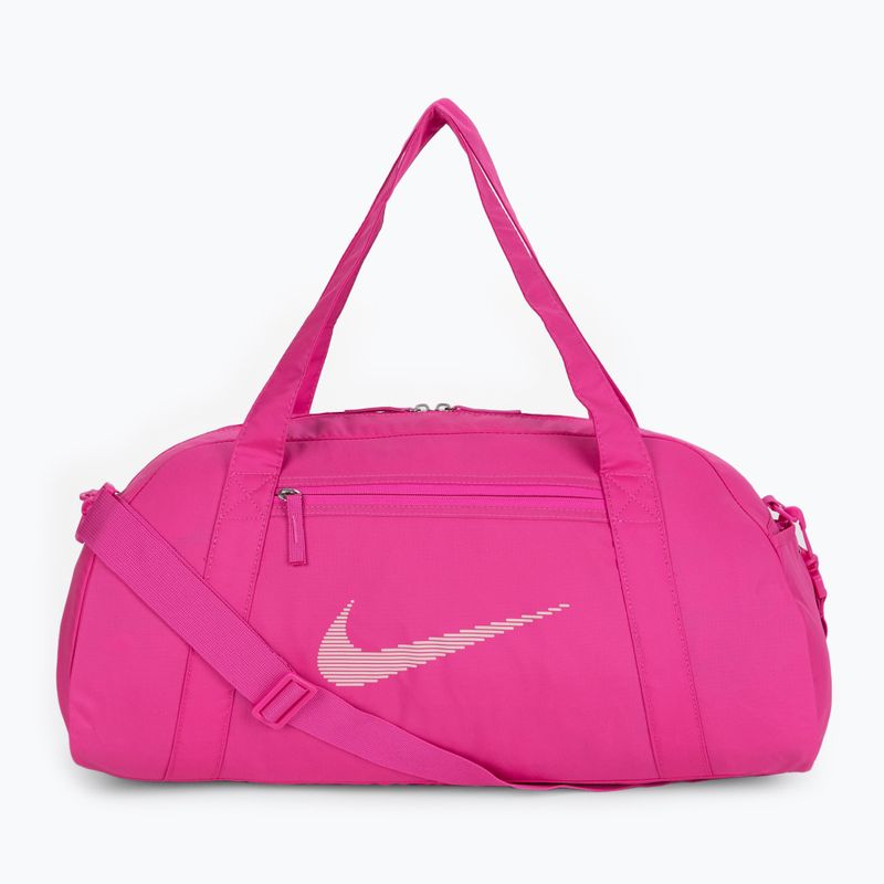 Női edzőtáska Nike Gym Club 24 l lézer fukszia/lézer fukszia/közepes lágy rózsaszín