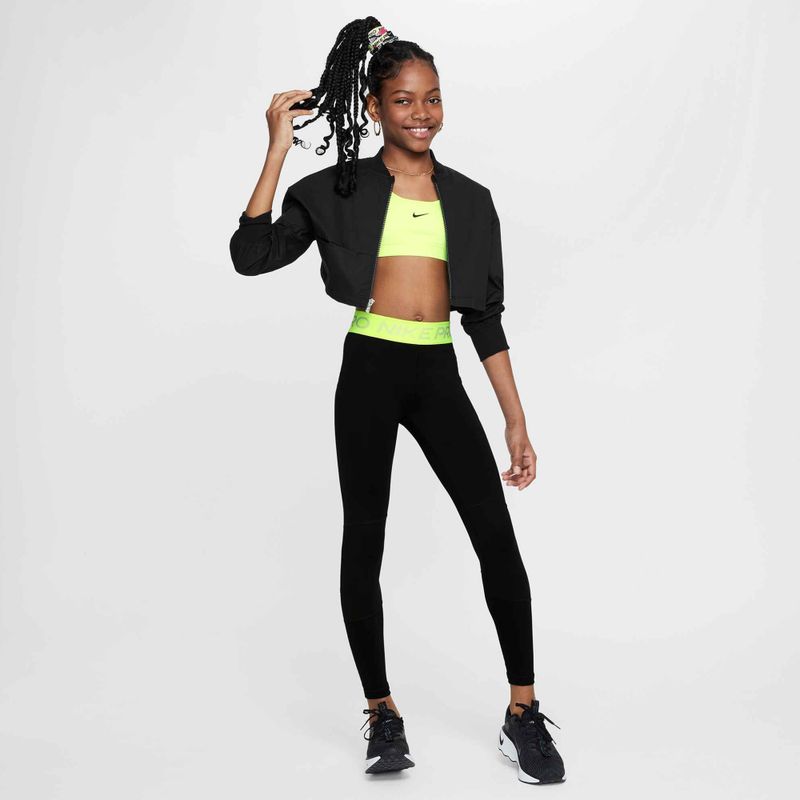 Nike Pro Dri-FIT comet fekete/volt/fehér gyermek leggings 2