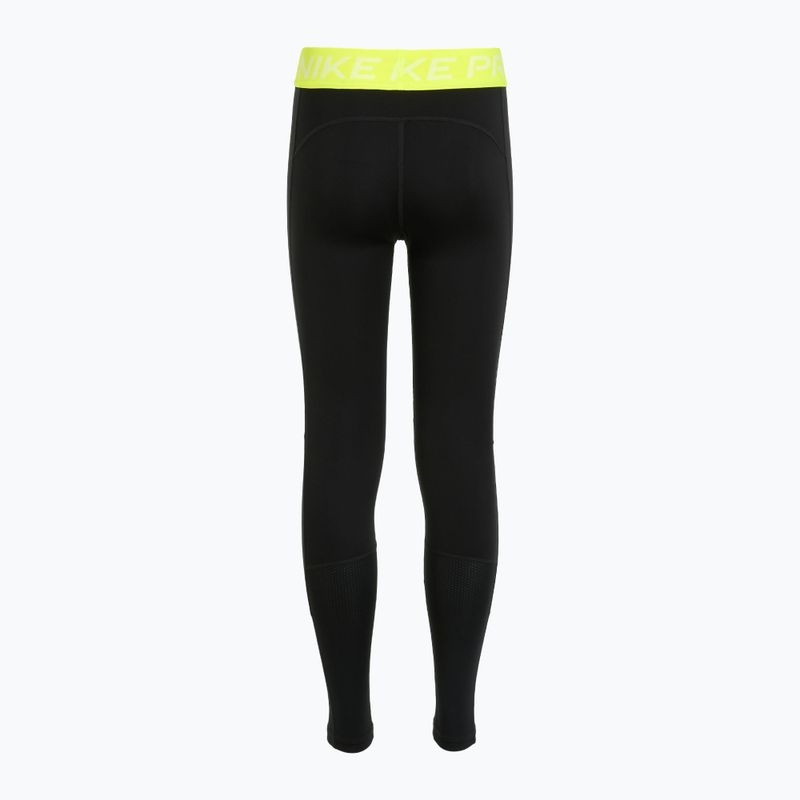 Nike Pro Dri-FIT comet fekete/volt/fehér gyermek leggings 7