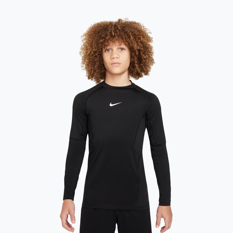 Gyermek hosszú ujjú Nike Pro Dri-Fit black/white