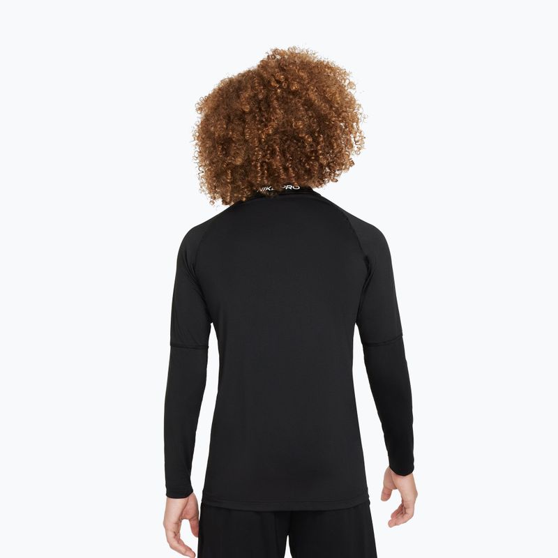 Gyermek hosszú ujjú Nike Pro Dri-Fit black/white 3
