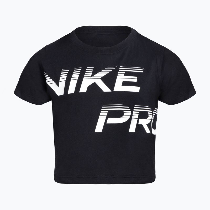 Nike Pro Dri-Fit Cropped gyermek póló fekete