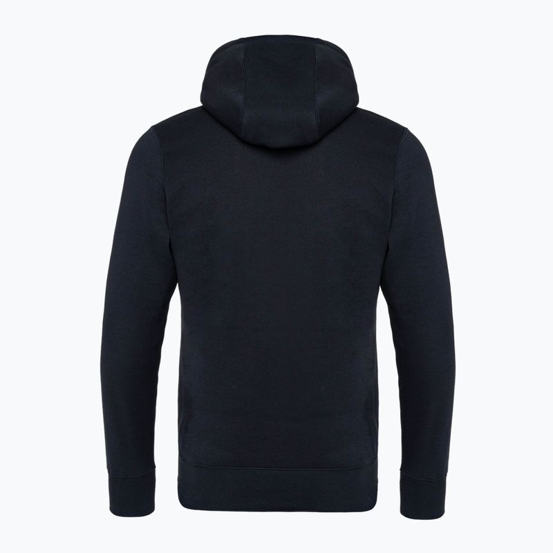 Férfi Nike Club Fleece kapucnis pulóver fekete/biztonsági narancssárga 2