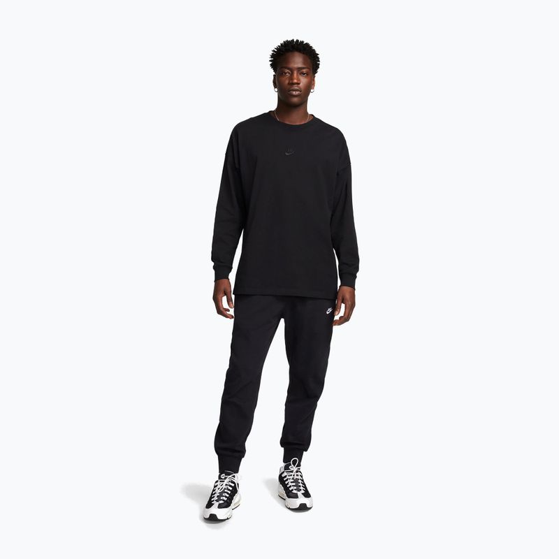 Férfi melegítőnadrág Nike Club Knit black/white 2