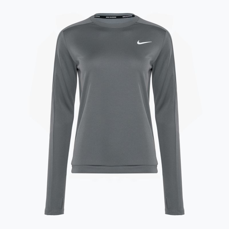 Női Nike Dri-Fit Crew-Neck hosszú ujjú futó füstszürke