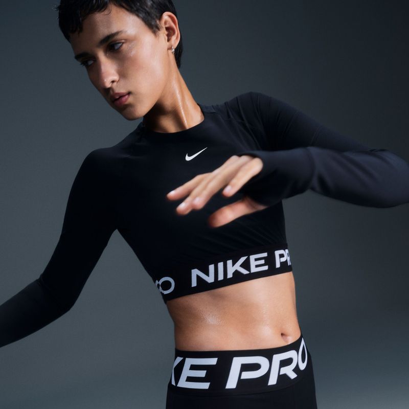 Női hosszú ujjú edzőfelső Nike Pro 365 Dri-Fit black/white 6