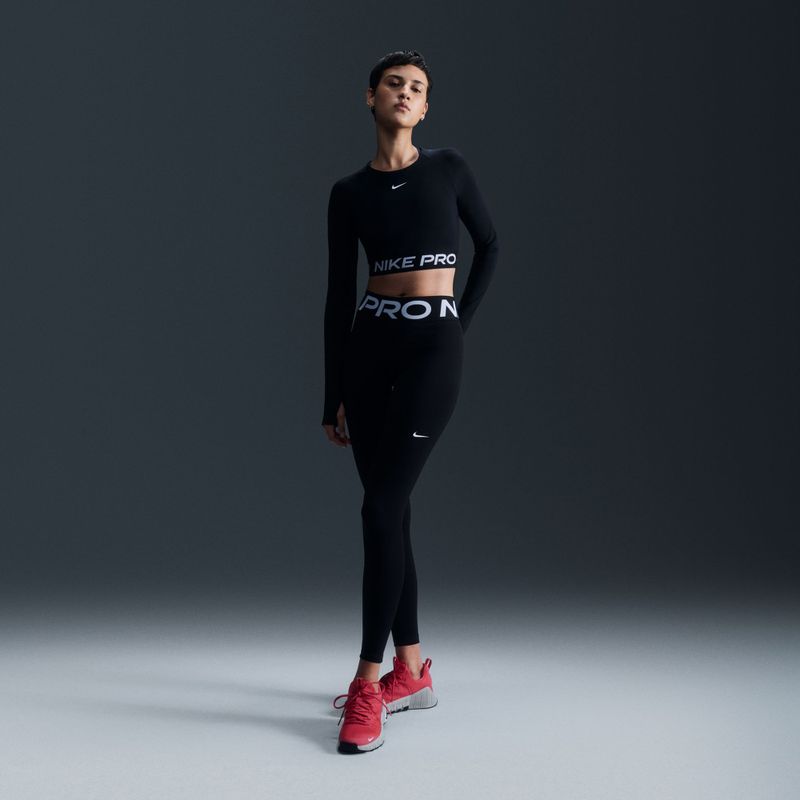 Női hosszú ujjú edzőfelső Nike Pro 365 Dri-Fit black/white 7
