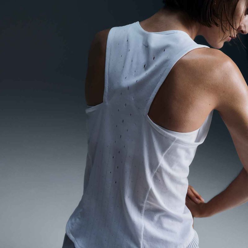 Női Nike AeroSwift Dri-Fit ADV Singlet fehér/fekete/fekete futópóló 5