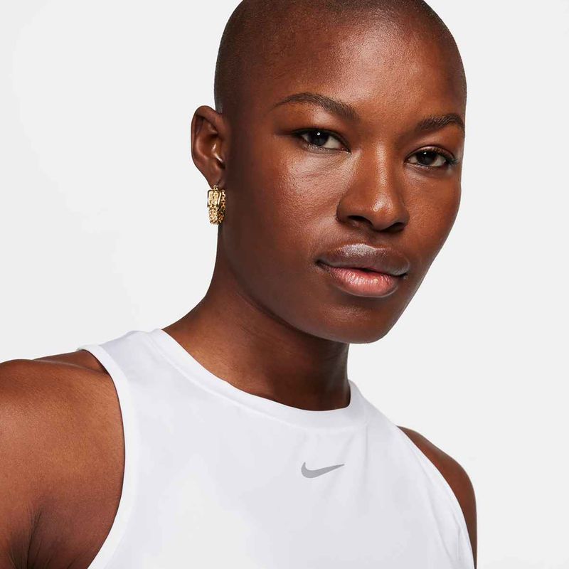 Női edzőpóló Nike One Classic Dri-Fit Cropped Tank fehér 4